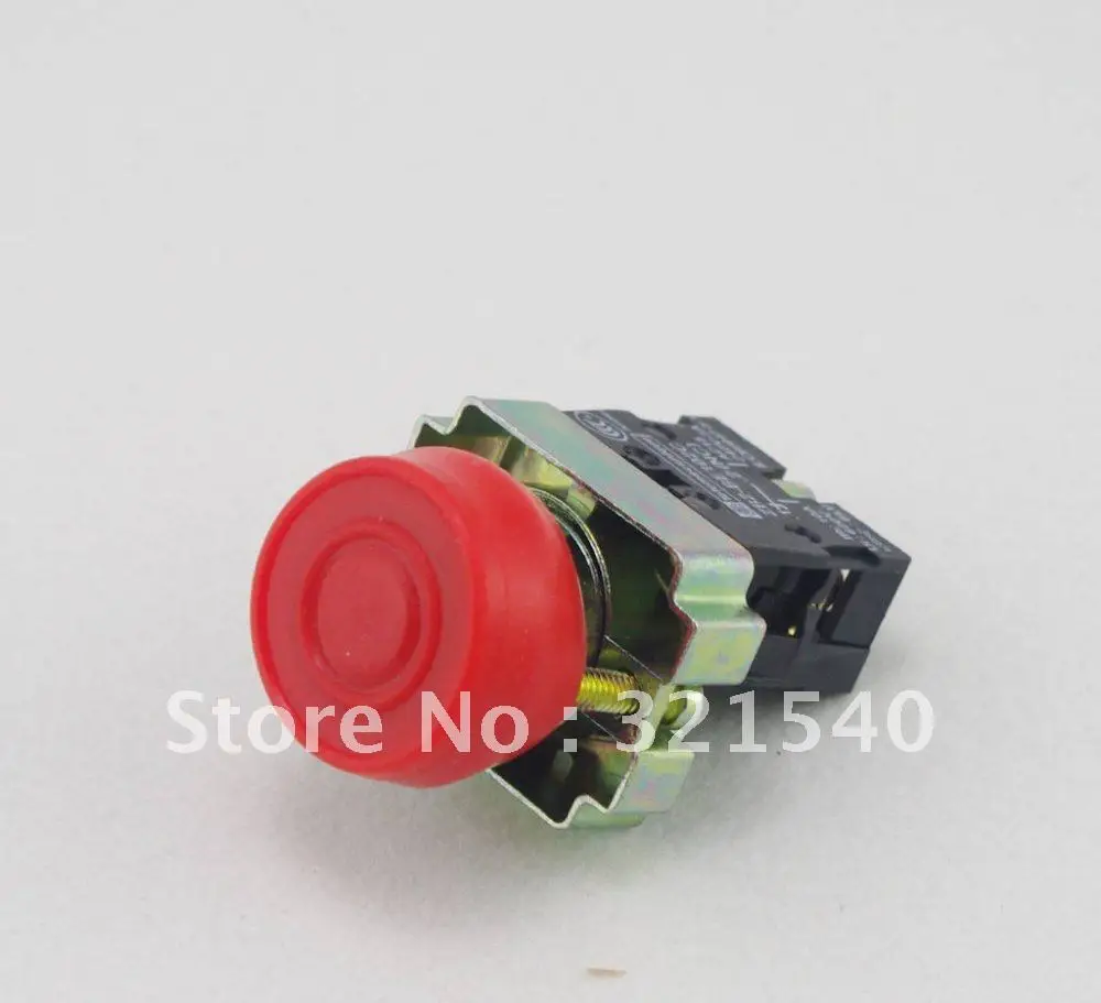 1 N/C XB2BP42C Momentary Red Booted Covered Pushbutton 