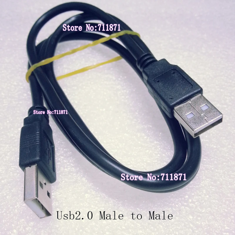 100cm Male to Male USB Cable 1.0 Meter Male USB2.0 Line Length 1.0M 100 cm USB 2.0 USB2.0 USB2 Cable Line Wire Cord