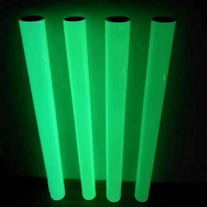 Printable Glowing PVC Film, Optical Storage Film, Self-adhesive Luminescent Sheeting, 6-10 Hours