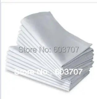 100% Polyester Fabric Colorful Table Napkin 40cm*40cm Square 100PCS  A LOT  Hotel Party Use