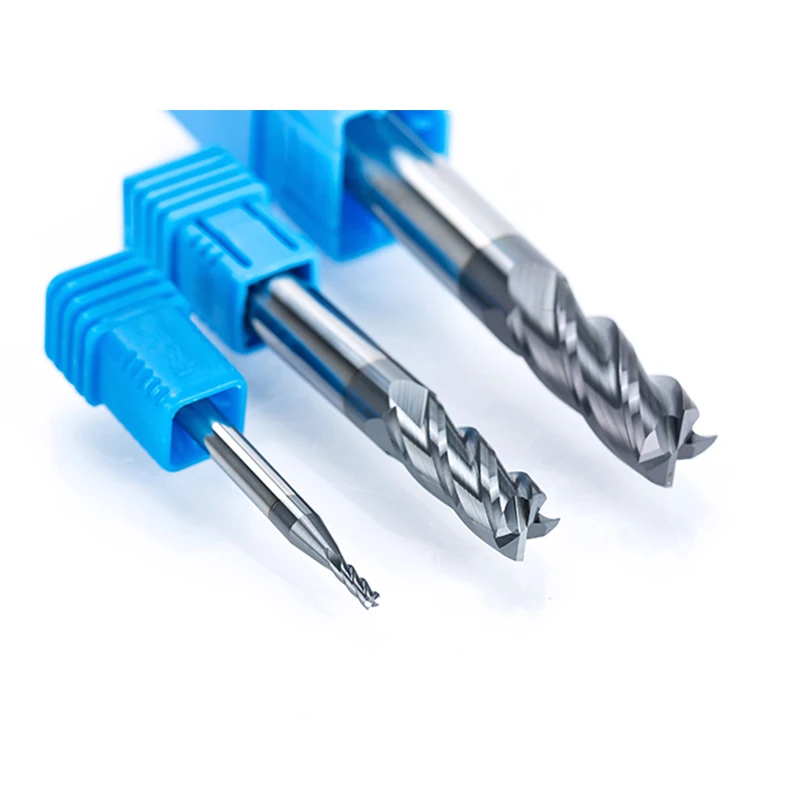 HRC45 Carburo di Fresatura Bits Acciaio di Tungsteno End Mill 4 Flauti di Fresatura CNC Strumento di Tungsteno Cobalto Lega di Appartamento End Fresa
