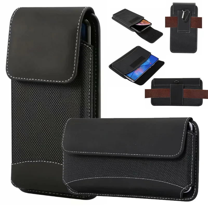 Yelun For ZTE L8 A7 Blade A5 L130 Axon 10 Pro A7 Helio P60 Hook Loop Holster Pouch nylon Belt Waist Bag Cover Case