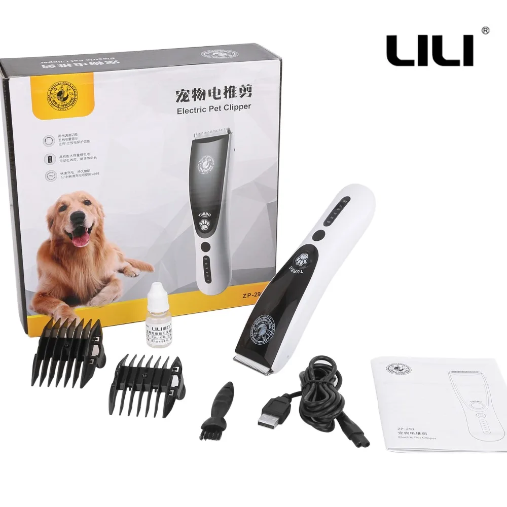 

Dog Hair Trimmer USB Charging Clippers Pet Electric Dog Pet Hair Shaver Trimmer Scissor Animal Grooming Machine 110-240V AC