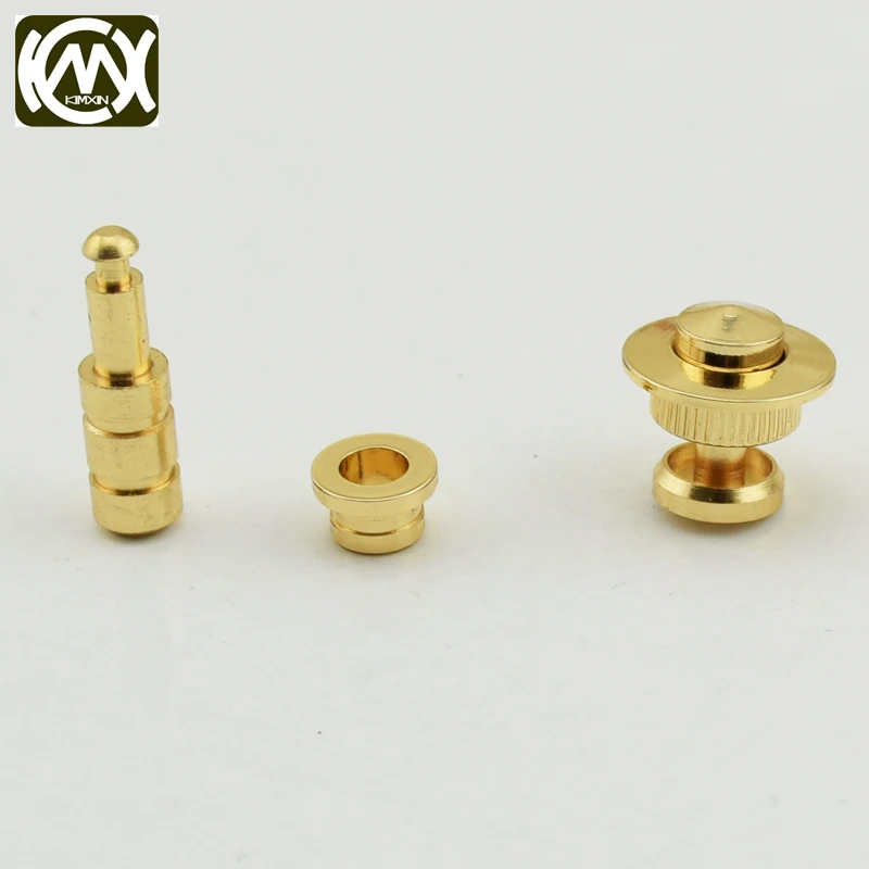 10pcs Customization Woodbox button lock Surface plating 18k gold Copper material dark lock Woodbox hardware accessories kmx-145