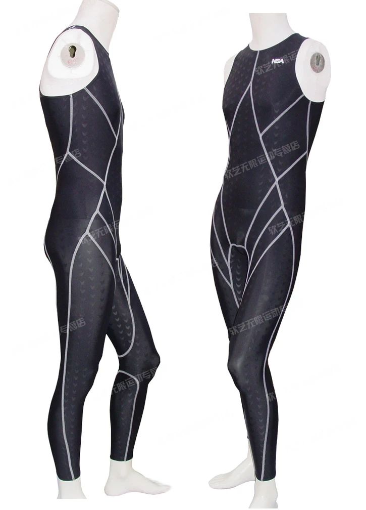 Men Women Swimsuit Scuba Diving 0.5mm Fastskin Triathlon Suit Neoprene Wetsuit Mergulho buceo roupa feminina Long Swimming Suit