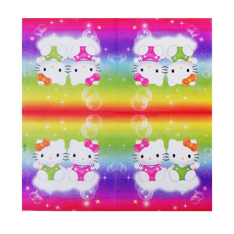 20 Vintage table napkins paper tissue cute animal love cat kitty printed decoupage wedding hotel party Christmas home decor