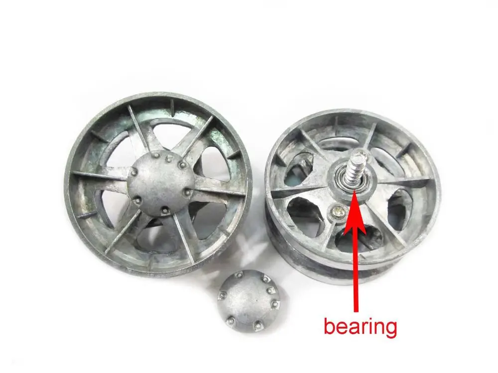 Mato metal idler wheels with bearings for 1:16 1/16 HL 3878-1 KV-1 tank, metal toy upgrade parts, spare accessories for RC tank