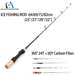 Maximumcatch Lightweight Ice Fishing Rod IM7 Carbon Fiber Winter Fishing Pole Fishing Rod Spinning Fishing Tackle