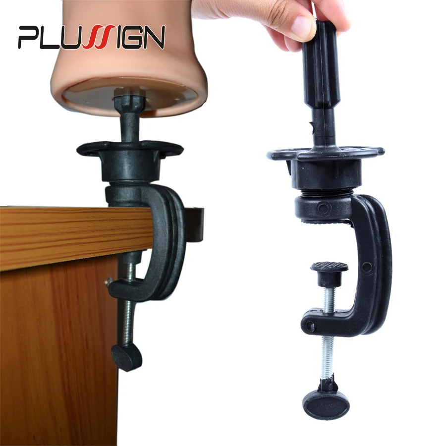 

Common Size Practice Training Mannequin Head Holder Wig Head Stand Table Clamp Metal And Plastic Material 1 Piece