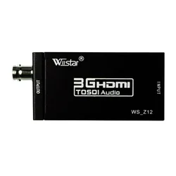 Mini 3G HDMI to SDI Converter Adapter Support HD-SDI / 3G-SDI Signals Showing on HDMI Display with Power Adapter EU/US