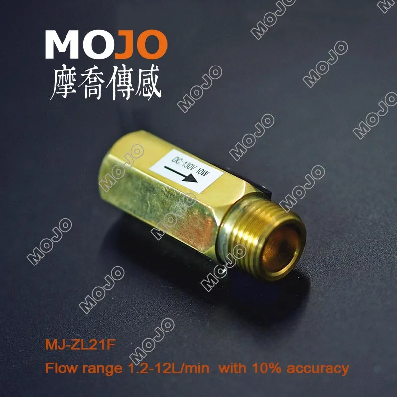 2020 MJ-ZL21F G1/2'diamension cooper material sensor de flujo interruptor controlador de agua con 10% de precisión para calentador de agua solar
