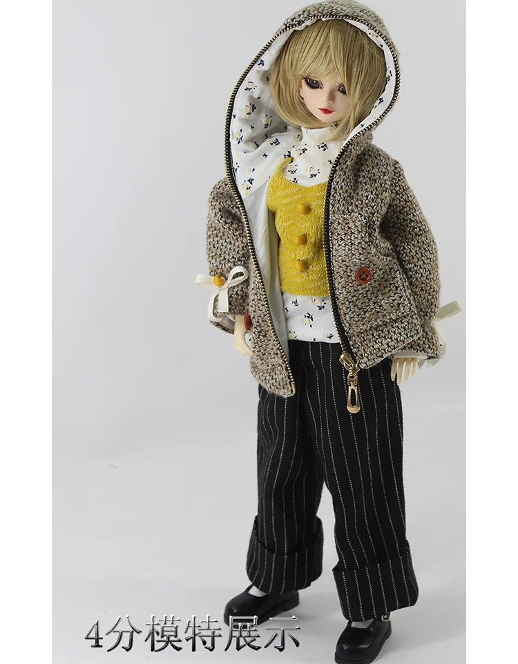 

1/6 1/4 1/3 scale BJD coat+sweater+pants or skirt set for SD clothing BJD doll accessories,Not included doll,shoes,wig and other