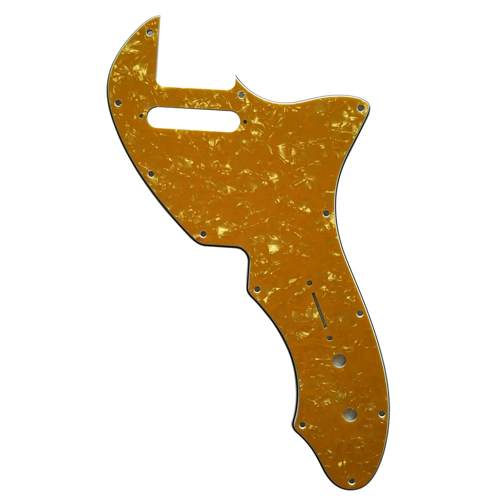 

Pleroo Custom Guitar pickgaurd - For Tele 69 Thinline Guitar Pickguard Scratch Plate , 4 Ply Gloden Pearl