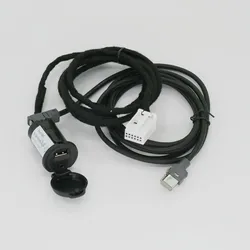 Stereo USB Cable And Plug For Peugeot 206 207 307 308 407 408 508 607 Citroen C2 C3 C4 C5 C6 RD9 RD43 RD45 MRN DS DS3 DS4 DS5