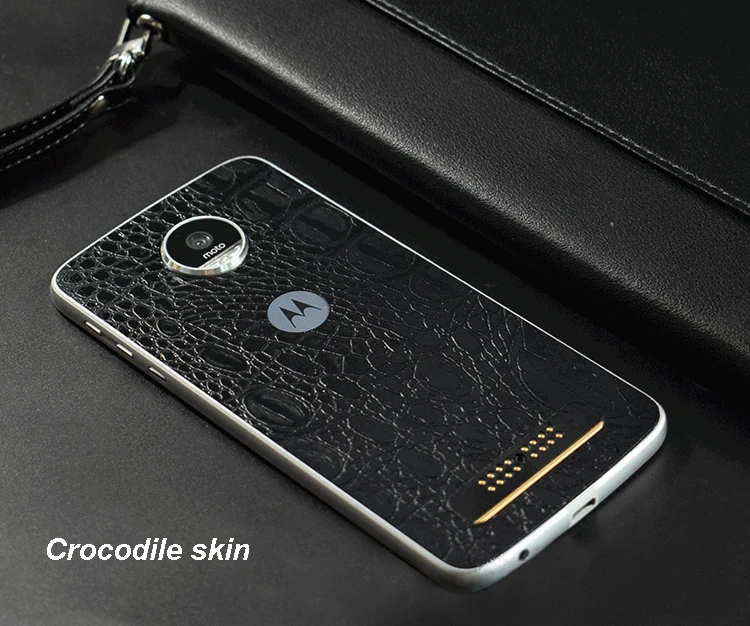 3D Carbon Fiber/Drawing/Crocodile/Matte Skins Back Sticker For Motorola Moto G8 Power G7 Play G6 G5S Plus Z Z2 E6 Play Sticker