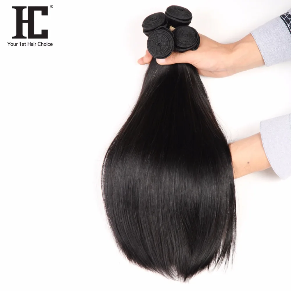 HC Cabelo-Pacotes de tecelagem reta peruana, extensões de cabelo não Remy, cor natural, 100% cabelo humano, 8-28in, 3 Pacotes, ofertas