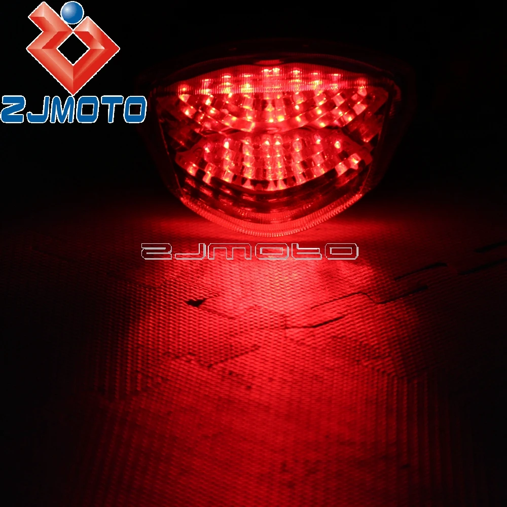 Motocicleta led integrado luz da cauda sinais de volta para suzuki GSX-R1000 gsx r1000 2005-2006 clear stop luz traseira lanterna traseira