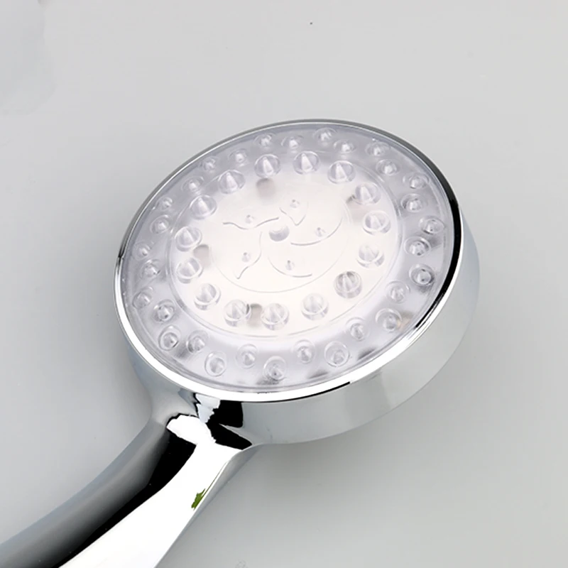 Shower Head LED Rainfall Shower Sprayer Automatically Color-Changing Multiple Sensor Water Saving Showerhead for Bathroom