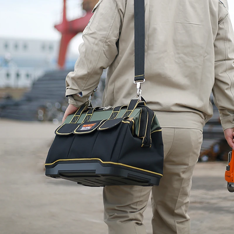 Saco de ferramentas dobrável bolsa de ombro bolsa ferramenta organizador saco de armazenamento