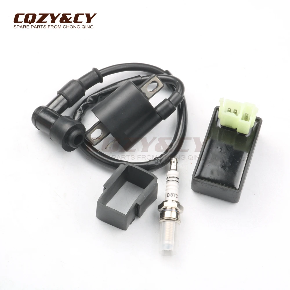 AC Ignition Coil & CDI & Spark Plug for CG125 CG150 156FMI 157FMI 162FMJ ATV Moped