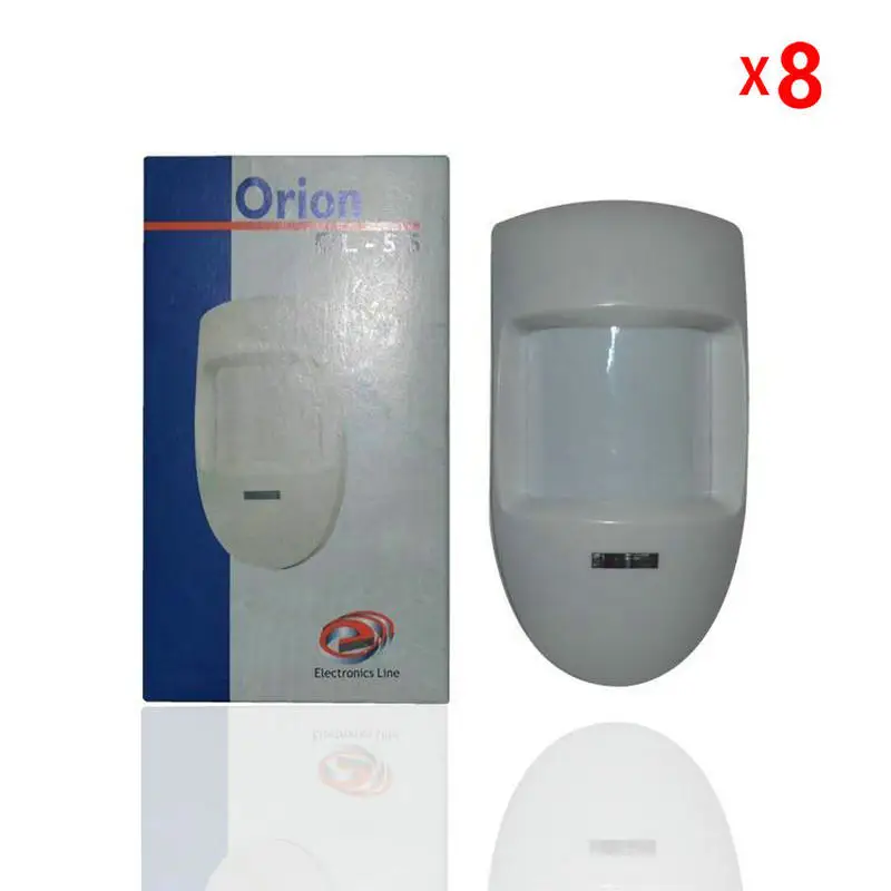 

8 Pcs/lot Home Alarm System PIR Motion Detector Alarm Wired Passive Infrared Wide-angle/horizontal For Free Shipping