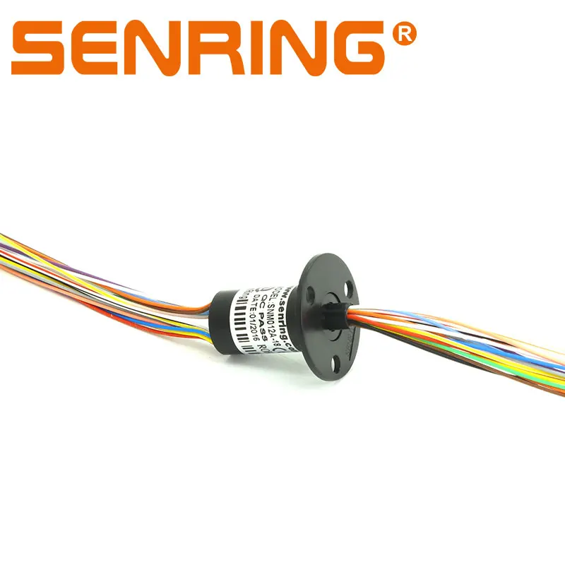 Senring mini capsule slip ring SNM012 6 wires/12 wires/18 wires slip rings 2A signal