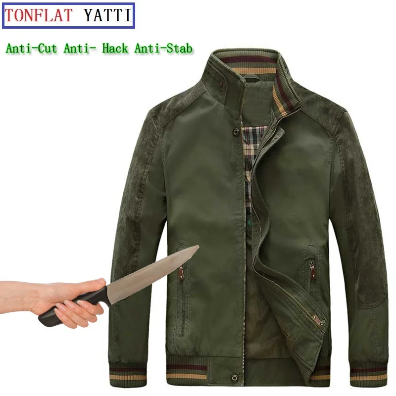 

New Self Defense Security Anti-cut Anti-hack Anti-sta Jacket Military Stealth Defensa Police Personal Tactics Clothing 3 Color