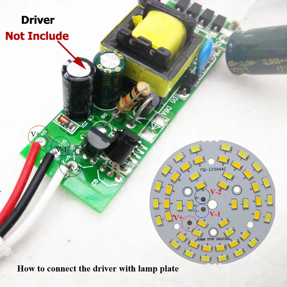 LED PCB SMD5730 Źródło światła panel lampy Trzy kolory Ściemnialne 3/5W 7W 9W 12W 15W 18W Aluminiowa płyta do żarówki led downlight diy