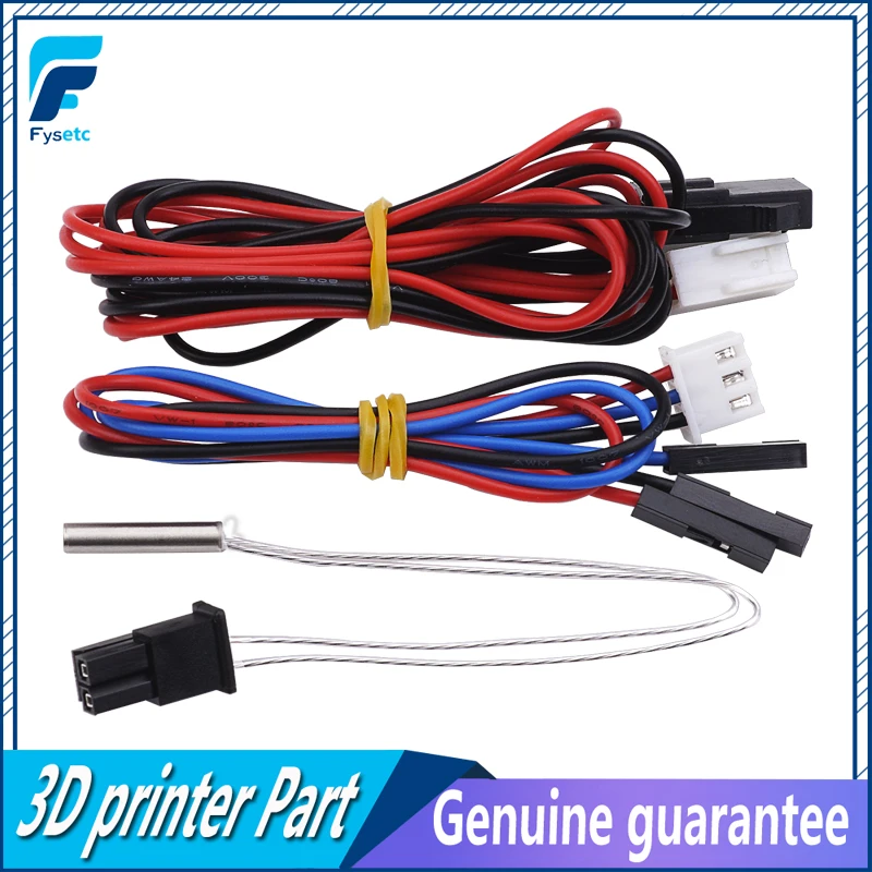 1PC PT100 Temperature Sensor Cable PT100 Ampliper Connected Cable Molex Connector For V6 Chimera Lite6 Hotend