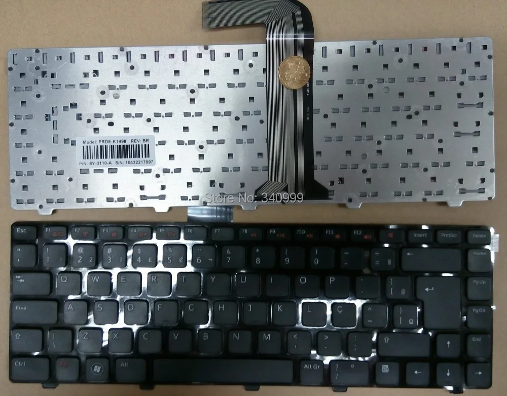 Replace keyboard For Dell Inspiron 14R N4050 M4040 N4110 N4120 M4110 N5050  M5040 M5050  N5040 X38K3 0X38K3 Brazil teclado