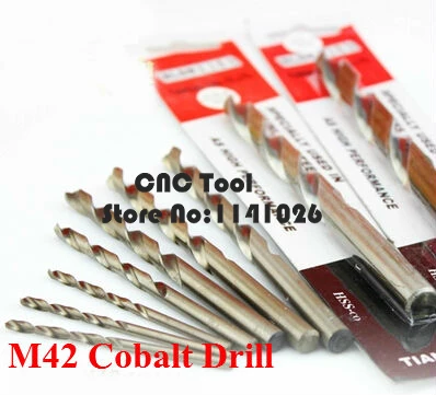 

Free Shipping 10PCS 0.5mm-3.0mm HSS-CO M35 M42 Drill Bits Cobalt high speed steel twist Drill Stainless Steel (1.0/2.0/3.0mm)
