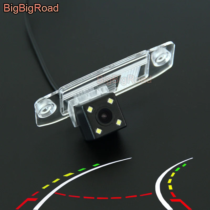 BigBigRoad Car Intelligent Dynamic Tracks Rear View Camera For KIA Forte Cerato K3 Sedan Sportage R SL 2011 -2016 Night Vision