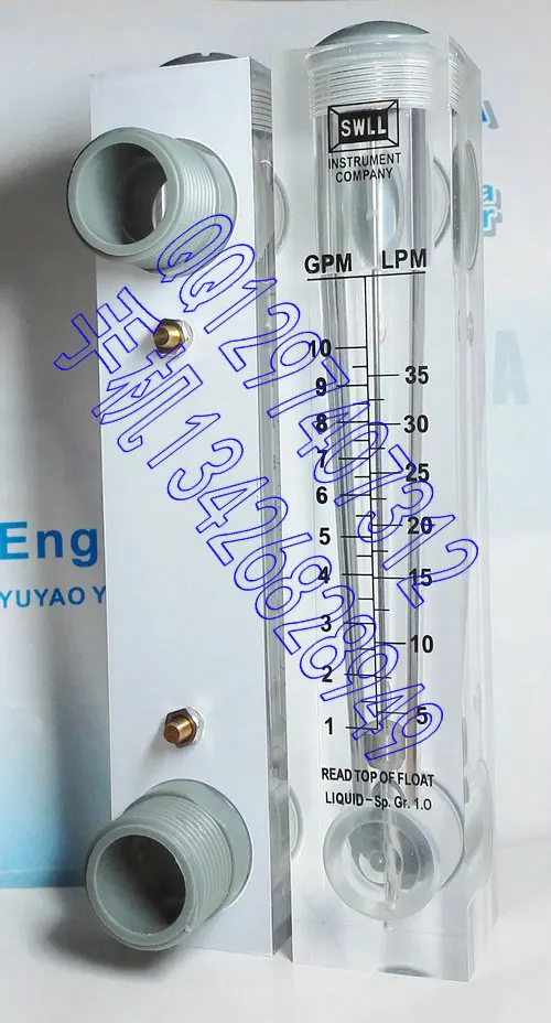 

LZM-25 panel liquid flowmeter 1-10GPM 5-35LPM flow meter