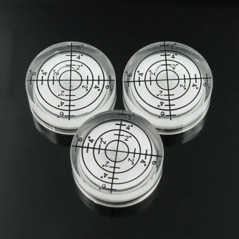 Hot Sale!! QASE Mini Spirit Level Bubble Plastic Bullseye Bubble Level Accessories for Measuring Instrument 32*12mm