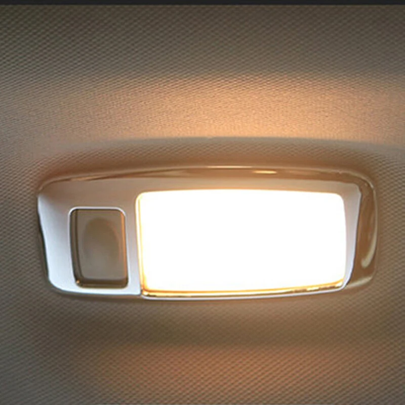 ABS Chrome For Nissan X-trail T32 Rogue 2014-2018 front/rear reading Lampshade light lamp frame cover trim car accessories 3pcs