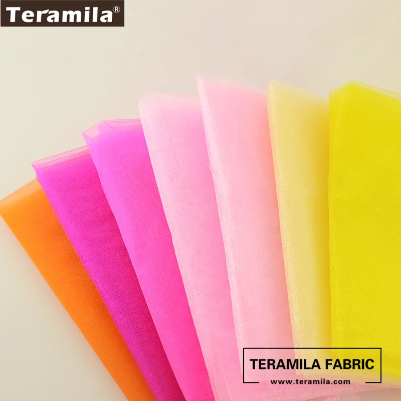 5m/lot Crystal Organza Tulle Roll Fabric For Draping Wedding Ceremony Party Home Decoration Wedding flowers arch 23 colours