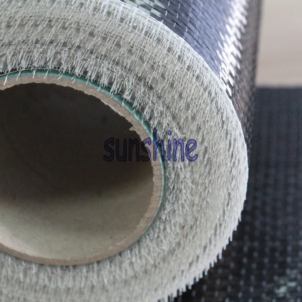 12K UD Carbon Fiber Cloth 200GSM 20cm Width Unidirection Carbon Fiber Fabric Bridge Repair Building Construction Reforcement