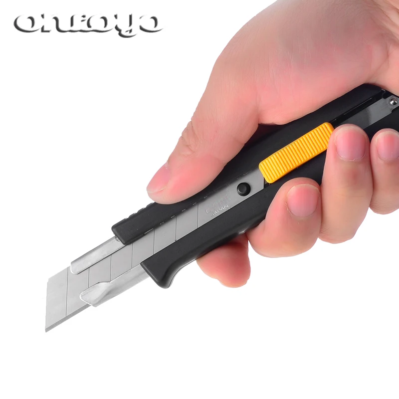 Sharp 18mm Large Utility Knife Open Box Knife Cost-Effective Black 18mm Heavy Duty Utility Knife