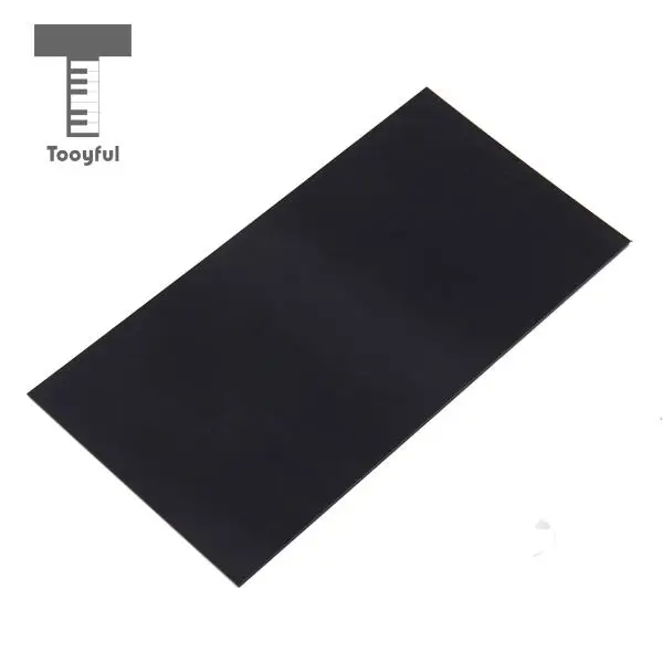 Tooyful High Quality 1Pc ABS Guitar Headplate Veneer Headstock Head Shell Sheet Parts Plastic Black for Professional Luthier