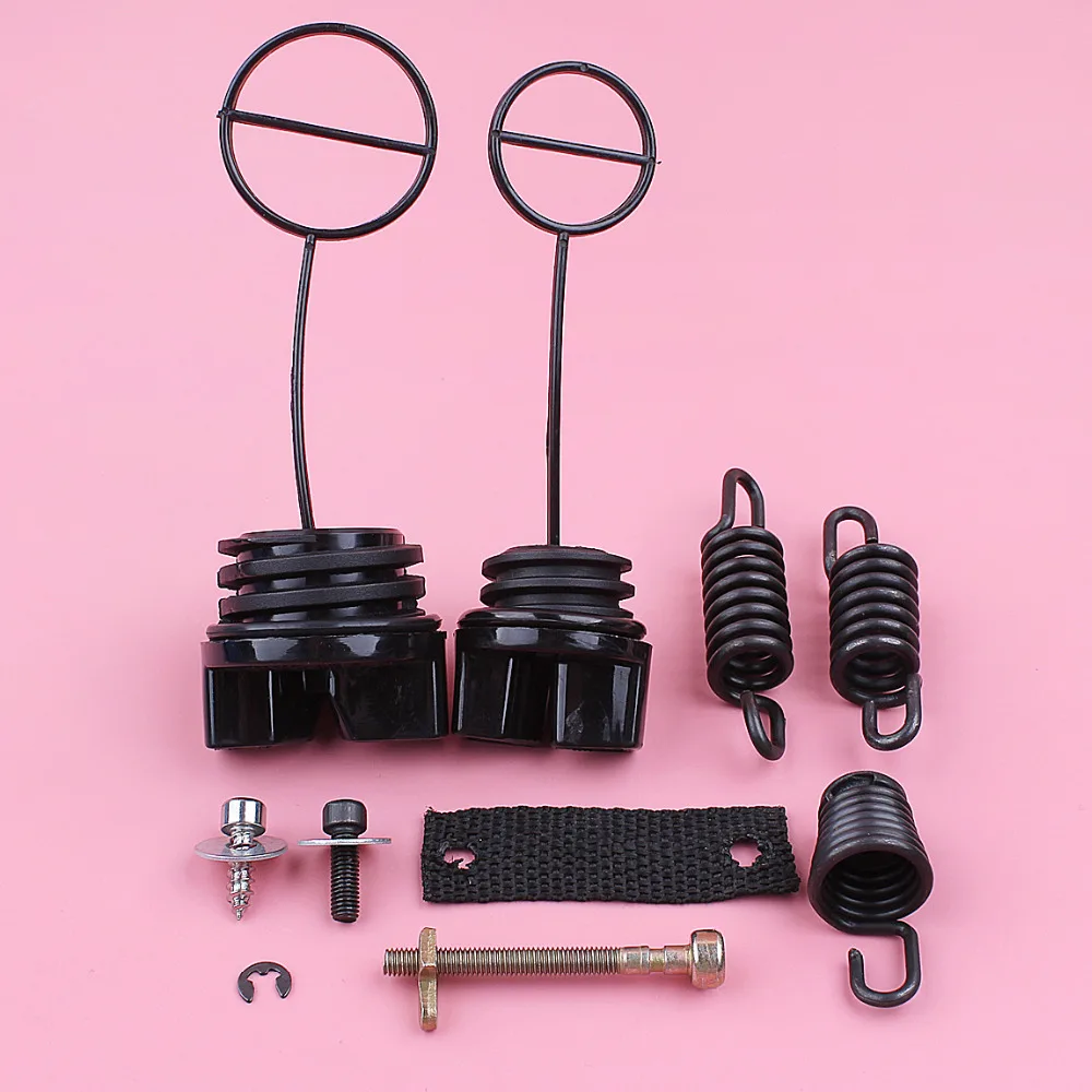 AV Buffer Shock Spring Set Per Partner 350 351 Carburante Tappo del Serbatoio Dell'olio Tendicatena Tenditore Candela Motosega Sostituire pezzo di Ricambio