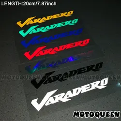 2PCS Motorcycle Wheels Fairing Helmet Tank Pad decoration logo reflective Accessories Sticker Decals For Honda Varadero 1000
