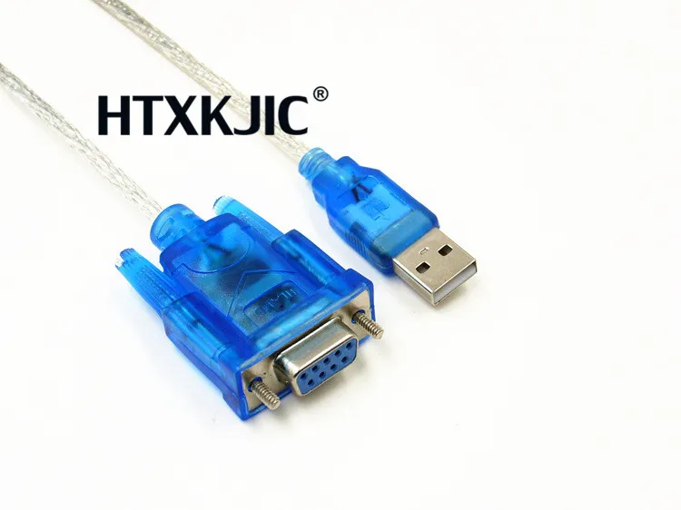 1pcs  lUsb Rs232 female cable USB to DB9 female USB to serial port holes 9 holes cable USB to COM 0.8M HL-340