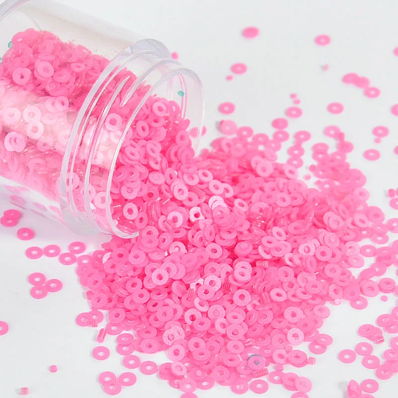 10g/Lot Size 2mm Matte Flat Round PVC Loose Sequins Paillettes Sewing Wedding Craft Women Garments Accessories Kids Diy Material