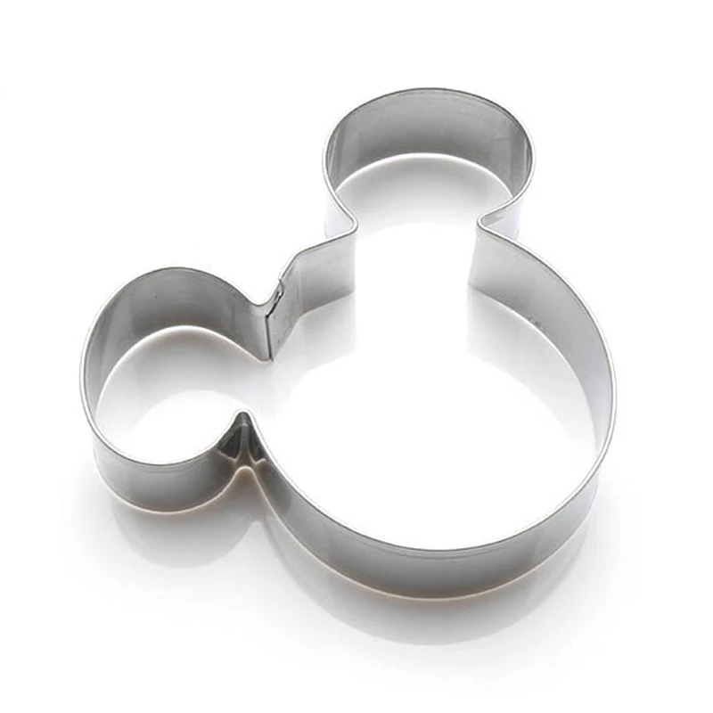 Modèle de découpe de strass créatifs en acier inoxydable, gâteau de souris