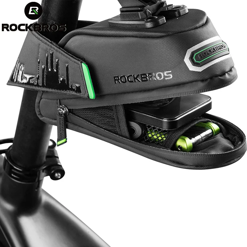 ROCKBROS Cycling Rainproof Bicycle Bag Shockproof Bike Saddle Bag Shanghai Bicycle Rear Seatpost Panniers MTB Bike Accessories