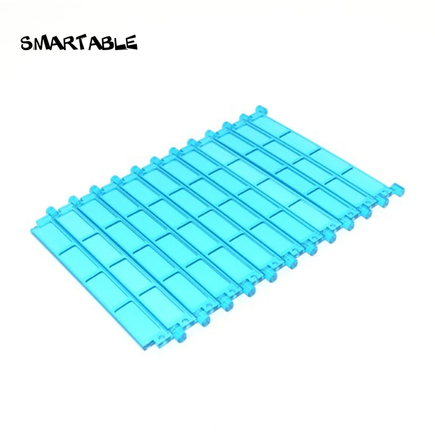 Smartable MOC Transparent Garage Rolling Door Blocks Parts DIY Toys Creative Compatible All Brands 4218 20pcs/lot