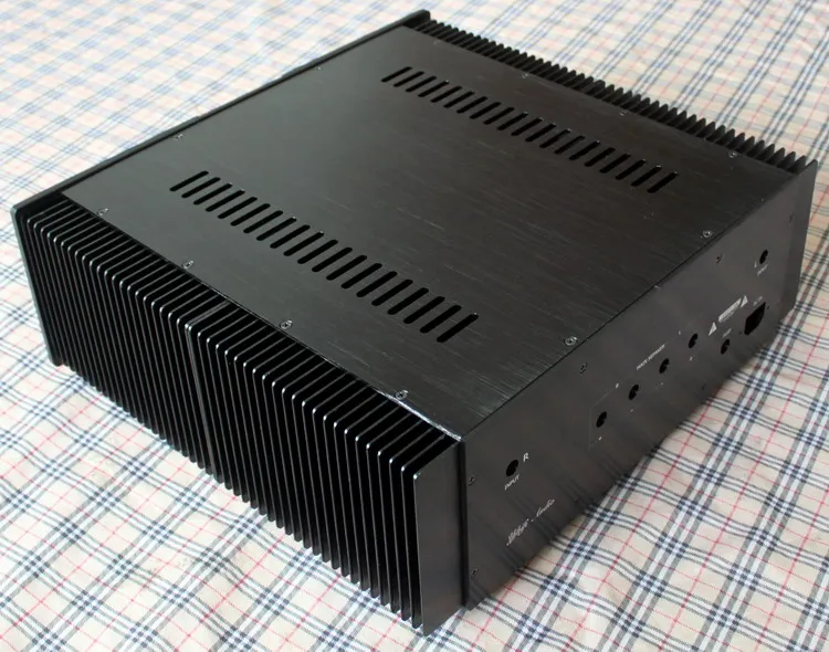 Imagem -04 - Alumínio Gabinete Preamp Chassis Amplificador de Potência Case Caixa Tamanho 410*440*150 mm Wa30