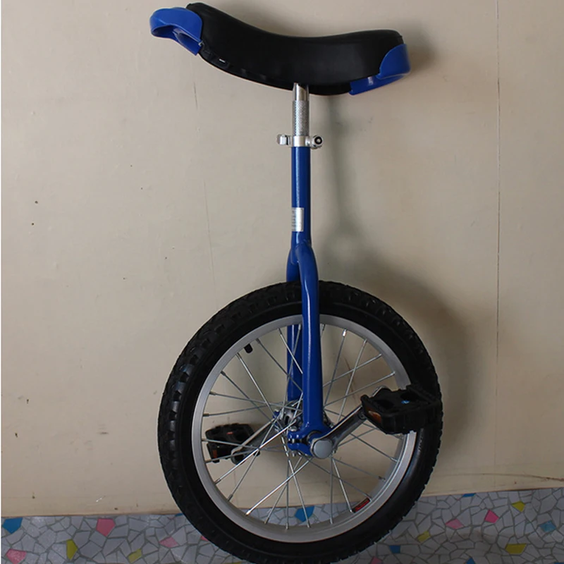 Single Wheel Bike Aluminum Wheelbarrow, Sport Unicycle, Shoulder, 16 \