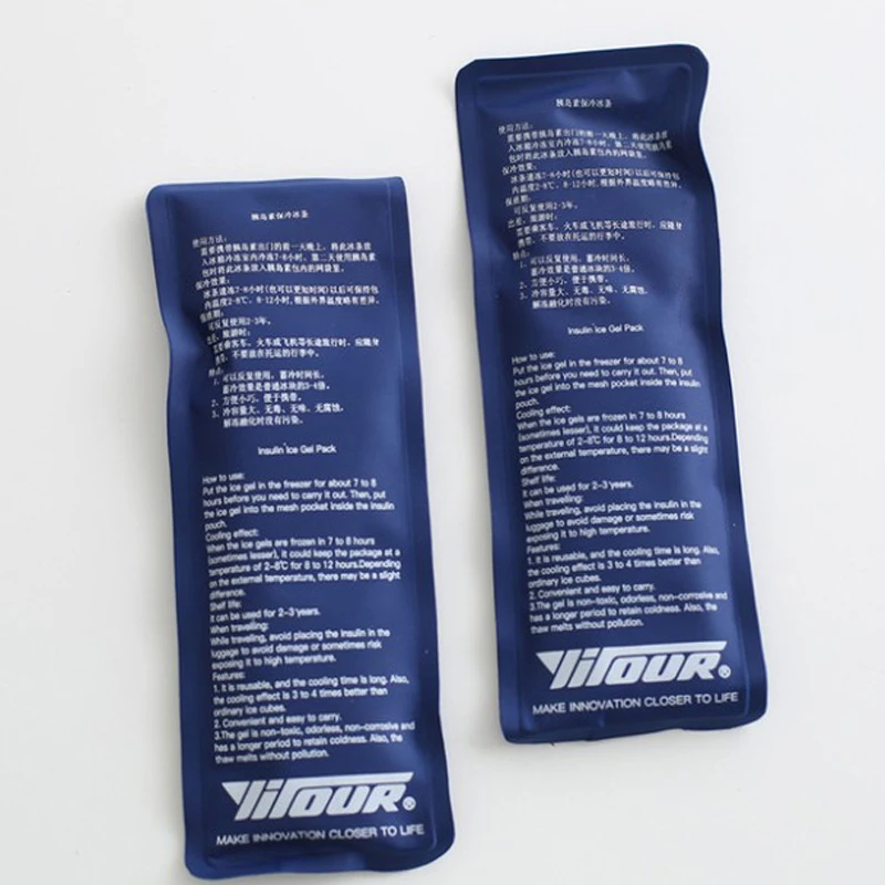 Nieuwe Draagbare Koelkast Box Ice Geneeskunde Isolatie Koeltas 1 Koeler Van 2 Ice Packs Diabetici Case Met Ijs Koelvloeistof tas