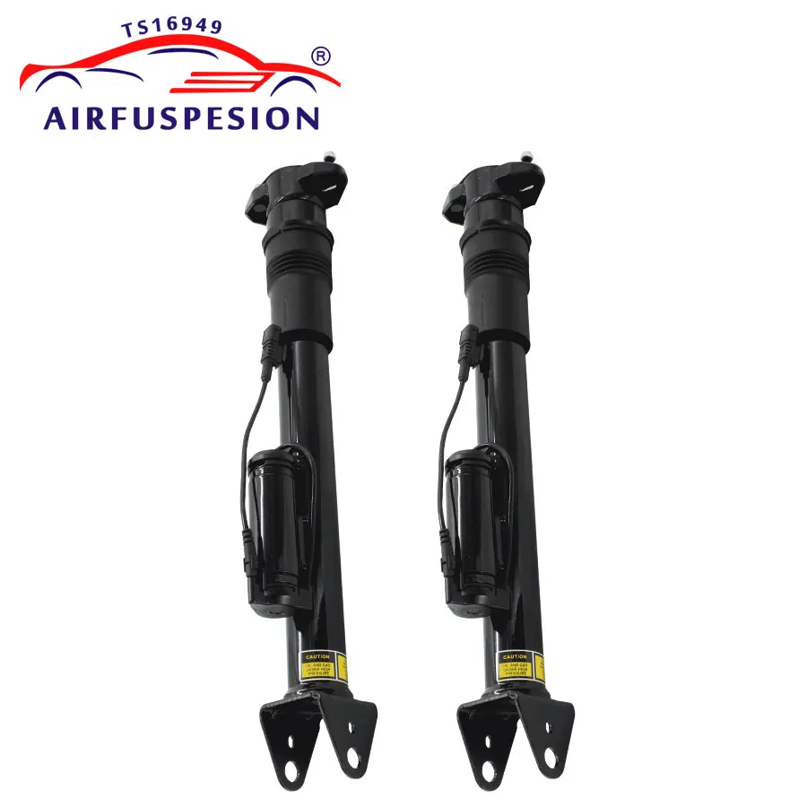 2pcs Rear Air Suspension Shock with ADS + 2pcs Air Spring Bag For Mercedes Benz GL ML Class X164 W164 A1643202031 A1643200725